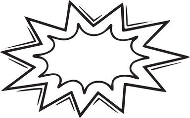  Hand Drawn Comic Speech Bubble – Vector Doodle Style Talk, Thought & Chat Balloons