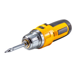 A close-up shot captures a powerful electric screwdriver, its ergonomic design and high-tech features ready for the task at hand, an ode to modern technology and craftsmanship.