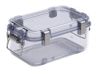Clear plastic waterproof storage box