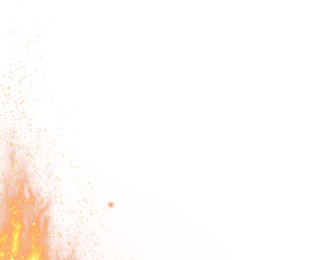 Fire and Burning embers glowing. Fire Glowing Particles. Flame with sparks, fire with flying cinder, abstract glowing embers, heat sparkles