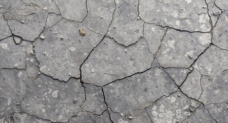 Obraz premium Fractured Surface, Delicate Cracks and Crumbling Texture A Study in Decay and Aging.