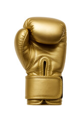 Gold boxing glove symbolizing victory high quality realistic image.
