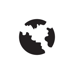 Abstract Earth globe graphic representing global business, travel, and international concepts