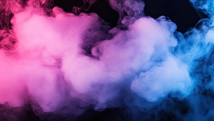 Abstract smoke swirls in vibrant pink and blue hues (1)