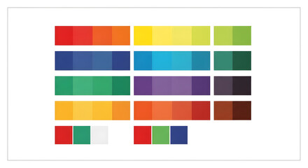Vibrant color palette showcasing a spectrum of hues, perfect for modern design and brand inspiration