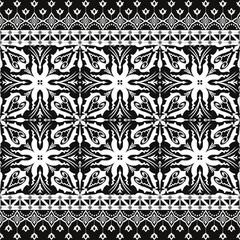 Abstract geometric tribal ethnic oriental ikat folklore diamonds traditional seamless pattern design for background carpet wallpaper clothing fabric wrapping 