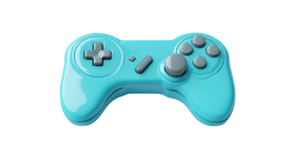 Video game controller isolated on white background