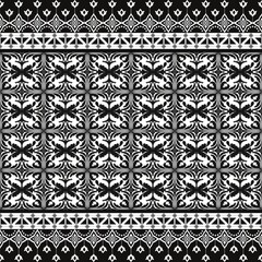 Abstract geometric tribal ethnic oriental ikat folklore diamonds traditional seamless pattern design for background carpet wallpaper clothing fabric wrapping 