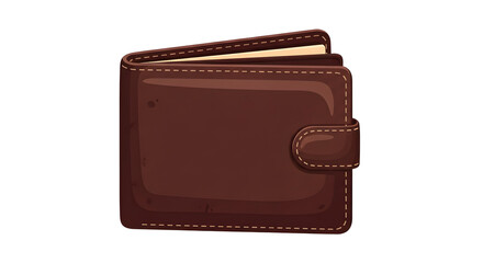 Classic brown leather wallet, perfect for carrying cash and cards with style and effortless organization