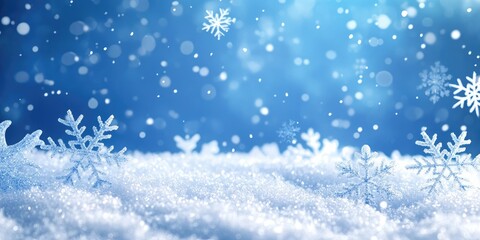 Winter snowfall scene