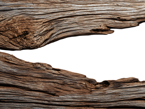 Natural Barn Wood Isolated on White