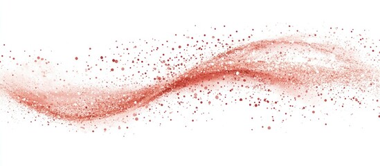 Rose gold powder swirling elegantly against a white backdrop, creating a dynamic, abstract design.