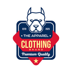 Clothing brand logo emblem  vector design