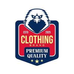 Clothing brand logo emblem  vector design
