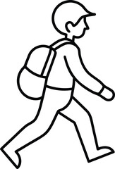 Fototapeta premium running man vector illustration