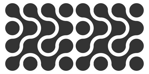 Metaball pattern. Vector Connect Circle Shapes with Geometric Dots. Black connected circle dots. metaballs pattern on white background. design illustration