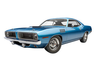 Fototapeta premium Classic Barracuda Car Vintage Muscle Illustration