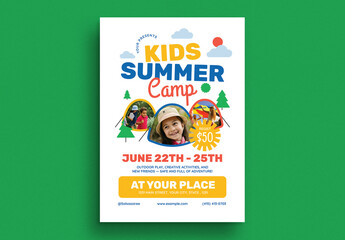 Kids Summer Camp Event Flyer
