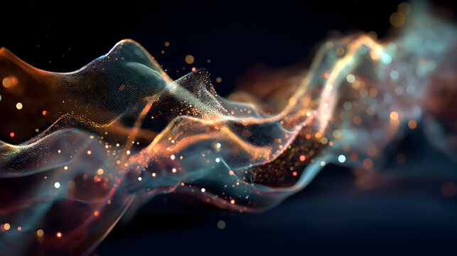 abstract fractal background with stars