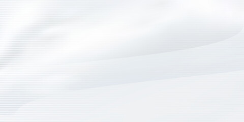 White Abstract Smooth Background with Soft Lines and Gradient