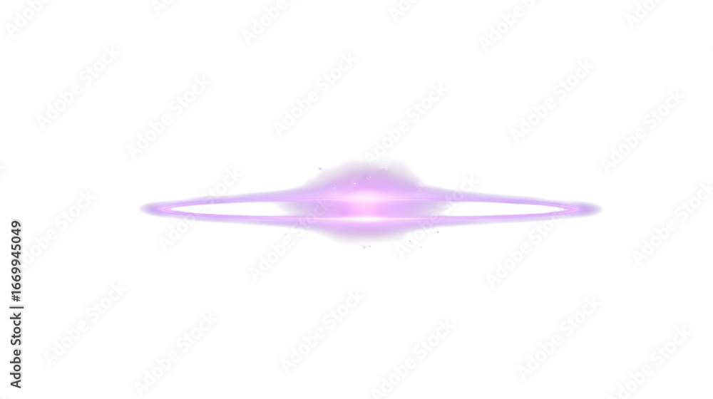 Wall mural abstract galaxy and its celestial halo isolated on white background