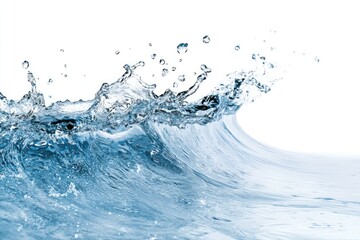 Water wave splash on white background (1)