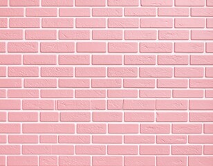 Obraz premium ピンク色のレンガの背景素材 ガーリー壁紙