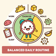daily balanced routine of life 