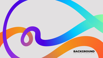 Wavy shape with Colorful gradient, a vibrant twisted shape forming an abstract infinity sign. Ideal for tech branding, modern presentations, or innovation-themed events.