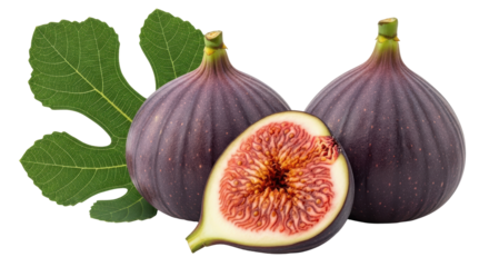 Isolated figs with leaf