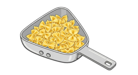 Isolated Farfalle Pasta in a Bowl