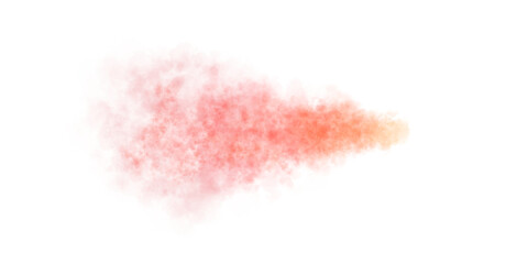 Obraz premium Realistic red smoke or mist texture isolated on a transparent background for creative use in visual effects projects and digital artworks