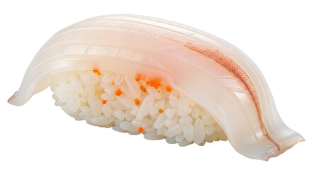 Isolated Squid Sushi