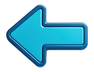 Arrow with a bold outline pointing to the left