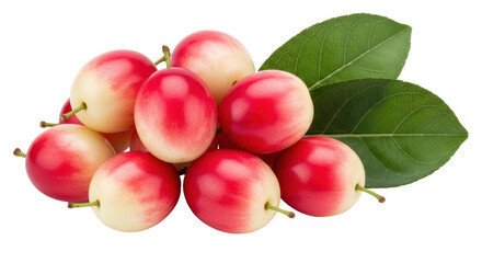Isolated Fresh Lychee Fruits Pile