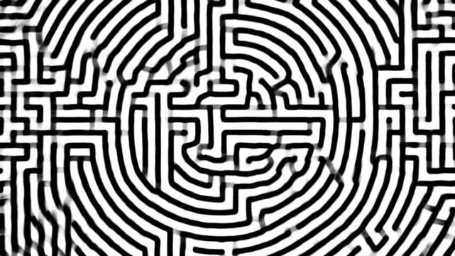 vector illustration of a maze