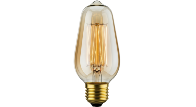 Isolated Edison Bulb