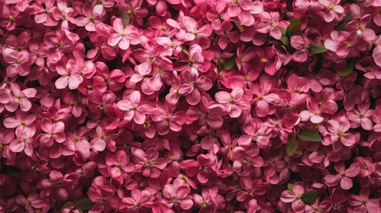 Abundant display of vibrant pink blossoms creating a captivating floral arrangement