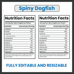 Spiny Dogfish Shark Illustration Vector