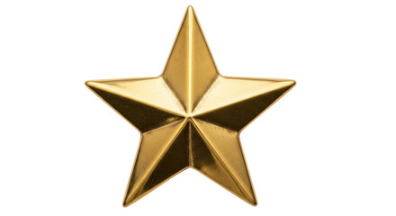 Isolated Golden Star