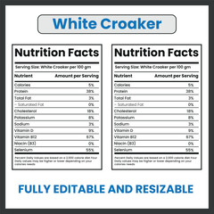 White Croaker Fish Outline Clipart