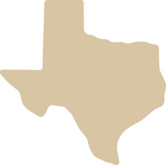 Simple Solid Red Fill Texas State Shape Geography Element © Namu Icons