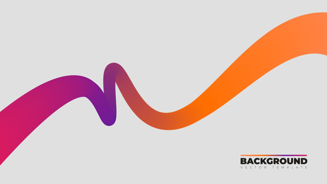 Wavy shape with Colorful gradient, a vibrant twisted shape forming an abstract infinity sign. Ideal for tech branding, modern presentations, or innovation-themed events.