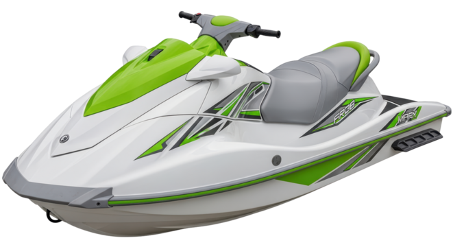 Isolated Modern Jet Ski