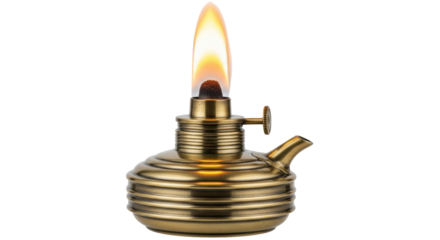 Isolated Oil Lamp