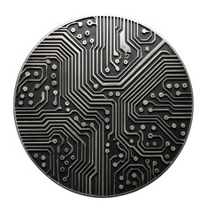 Circular circuit board with alternating trace widths