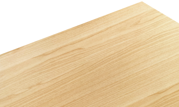Top view of isolated softwood table corner PNG transparent.