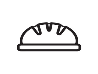 Stylish sweet bakery symbol in clean flat vector design