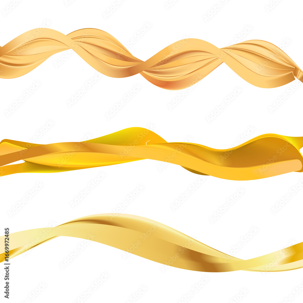Poster design elements. wave of many glittering lines. abstract wavy stripes on white background isolated. 