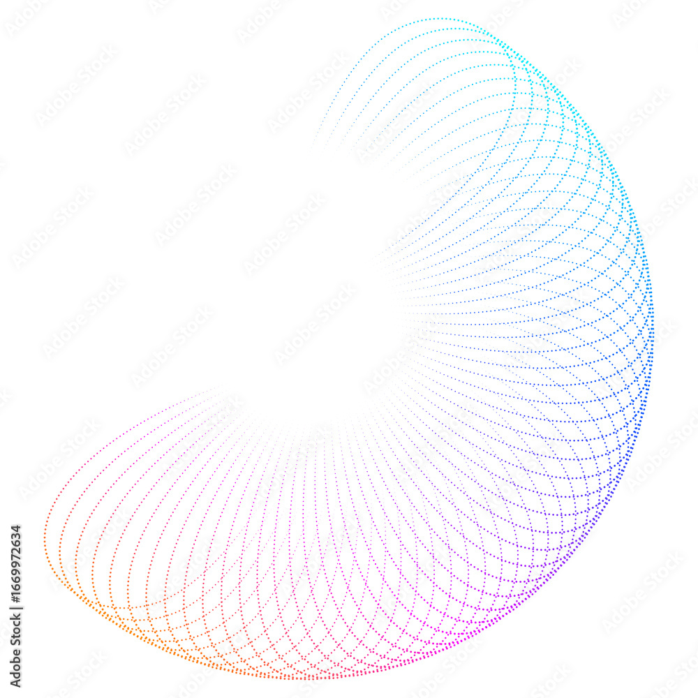 Aufkleber design elements. wave of many purple point circle ring. abstract vertical wavy stripes on white back